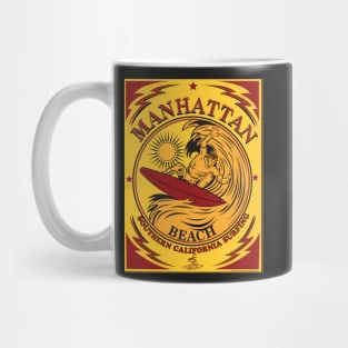 MANHATTAN BEACH CALIFORNIA SURFING Mug